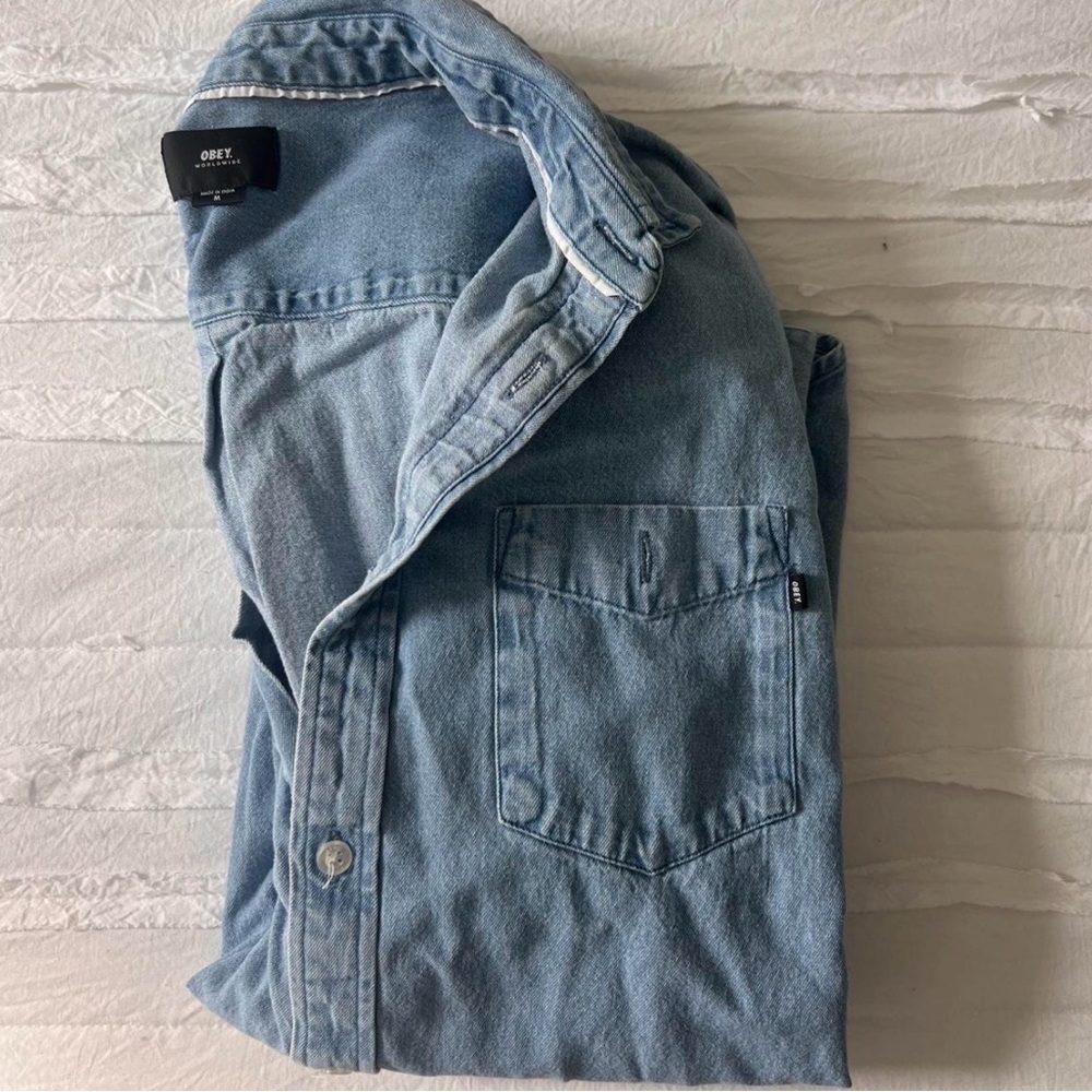 Obey Sky Blue Denim Jeans for Men